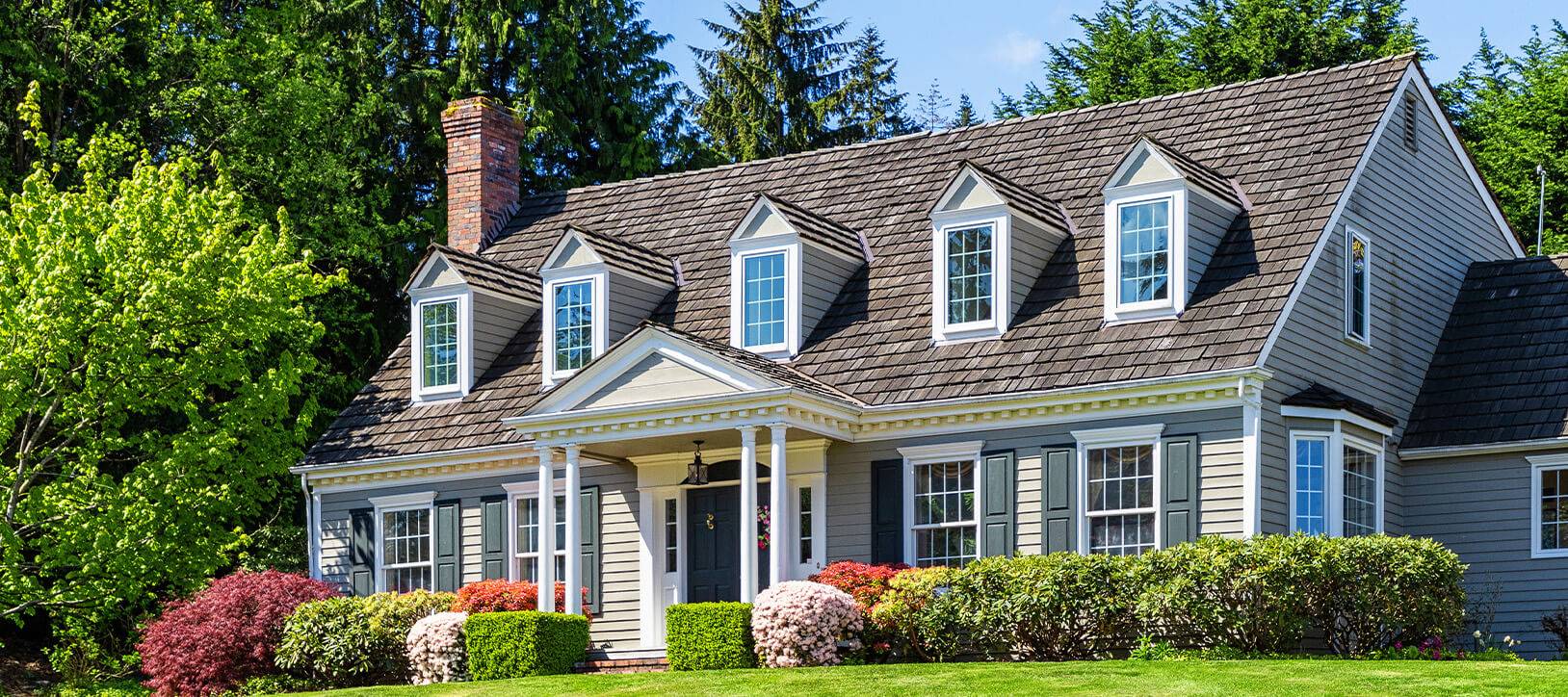 two-story residential roofing project in spokane